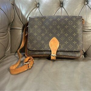 Louis Vuitton Monogram Cult Sierre Cartouchiere GM Crossbody Bag Messenger READ